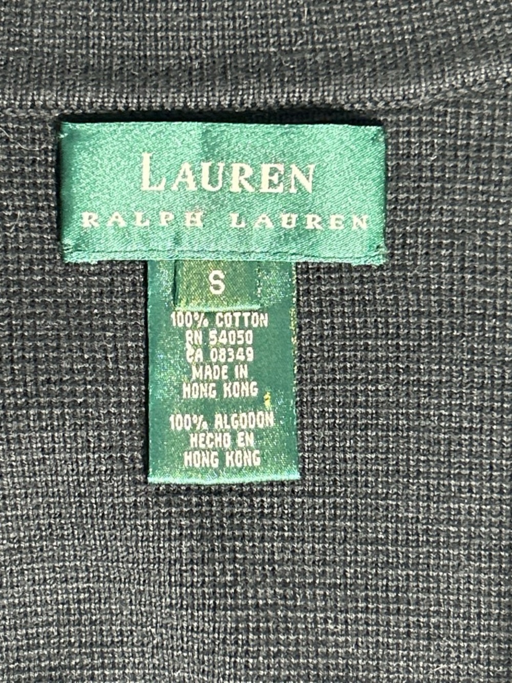 Ralph Lauren Black Knit Crest Patch Blazer - Picture 2 of 6